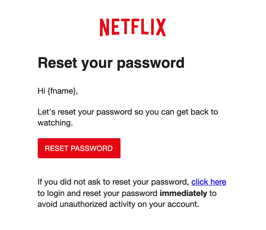 A Phishing Email